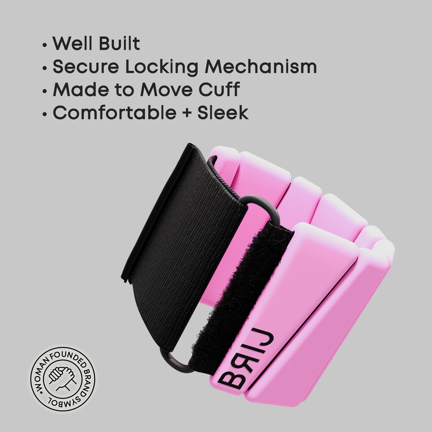 BRIJ Wrist Ankle Weights Adjustable Workout Weights (2 per set 1 LB each) for Yoga, Walking, Pilates, Hiking, Aerobics, Available in Pink, Blue, Black